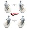 Service Caster 5 Inch Nylon Wheel Swivel 12mm Threaded Stem Caster Brakes SCC, 2PK SCC-TS20S514-NYS-M1215-2-TLB-2 - alternate 5
